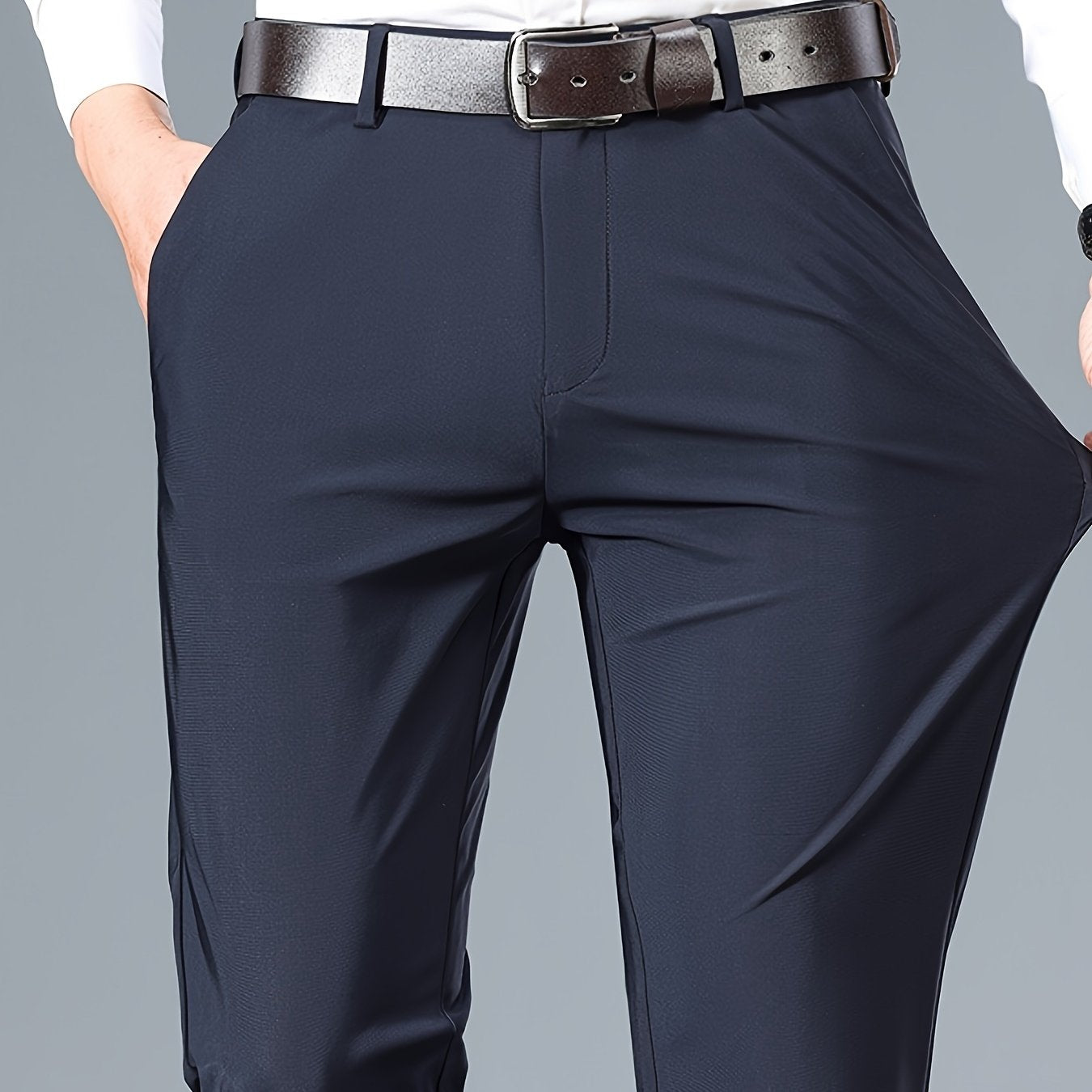 Mens Slim Fit Dress Pants Business Casual Office Trousers