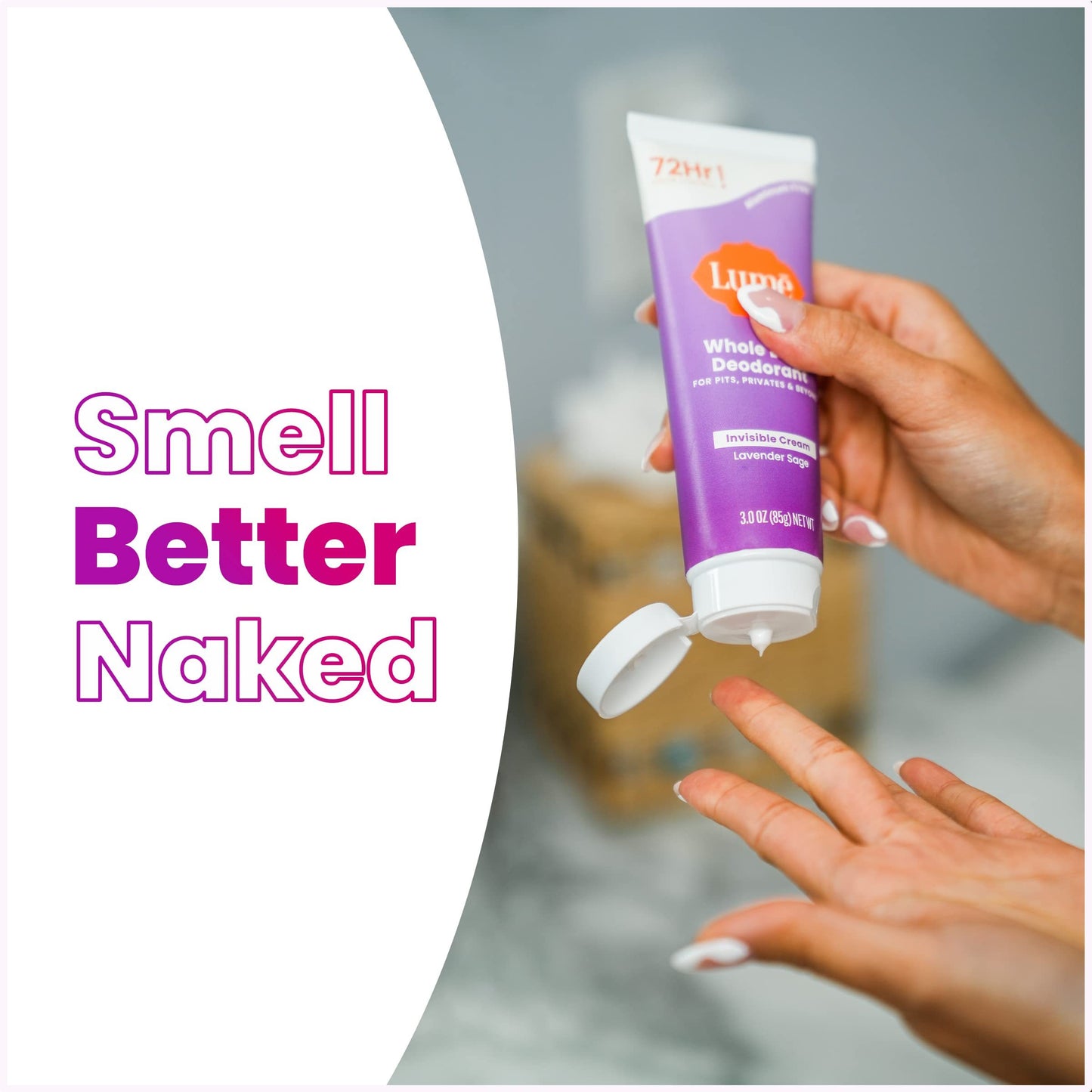 Lume Whole Body Deodorant Invisible Cream Odor Control