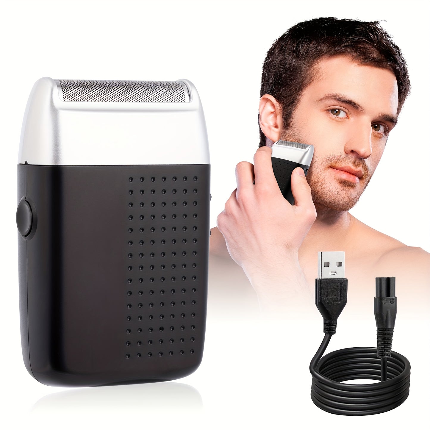 Men Hair Clipper And Beard Trimmer Set 3 In 1 USB LCD