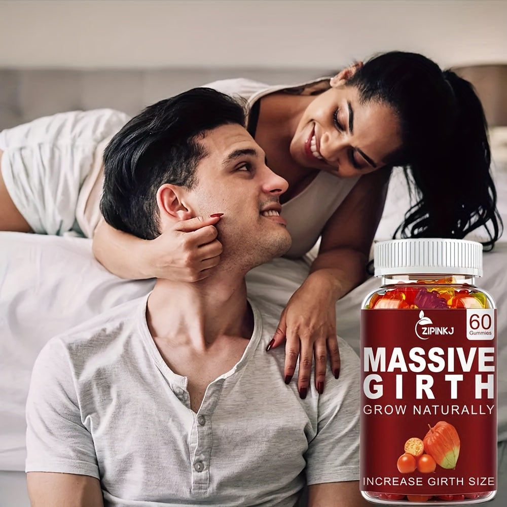 1/2/3 Bottles of Men's Health Gummy Supplement, Help Healthy Vitality Every Day Make Each Other Closer Complex Vitamin Energy Gummies Specially Designed for Men