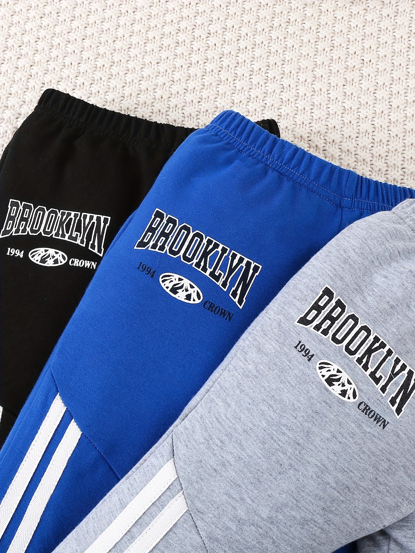 BHCHNTIY Brooklyn Themed Baby Joggers 3 Piece Set Casual