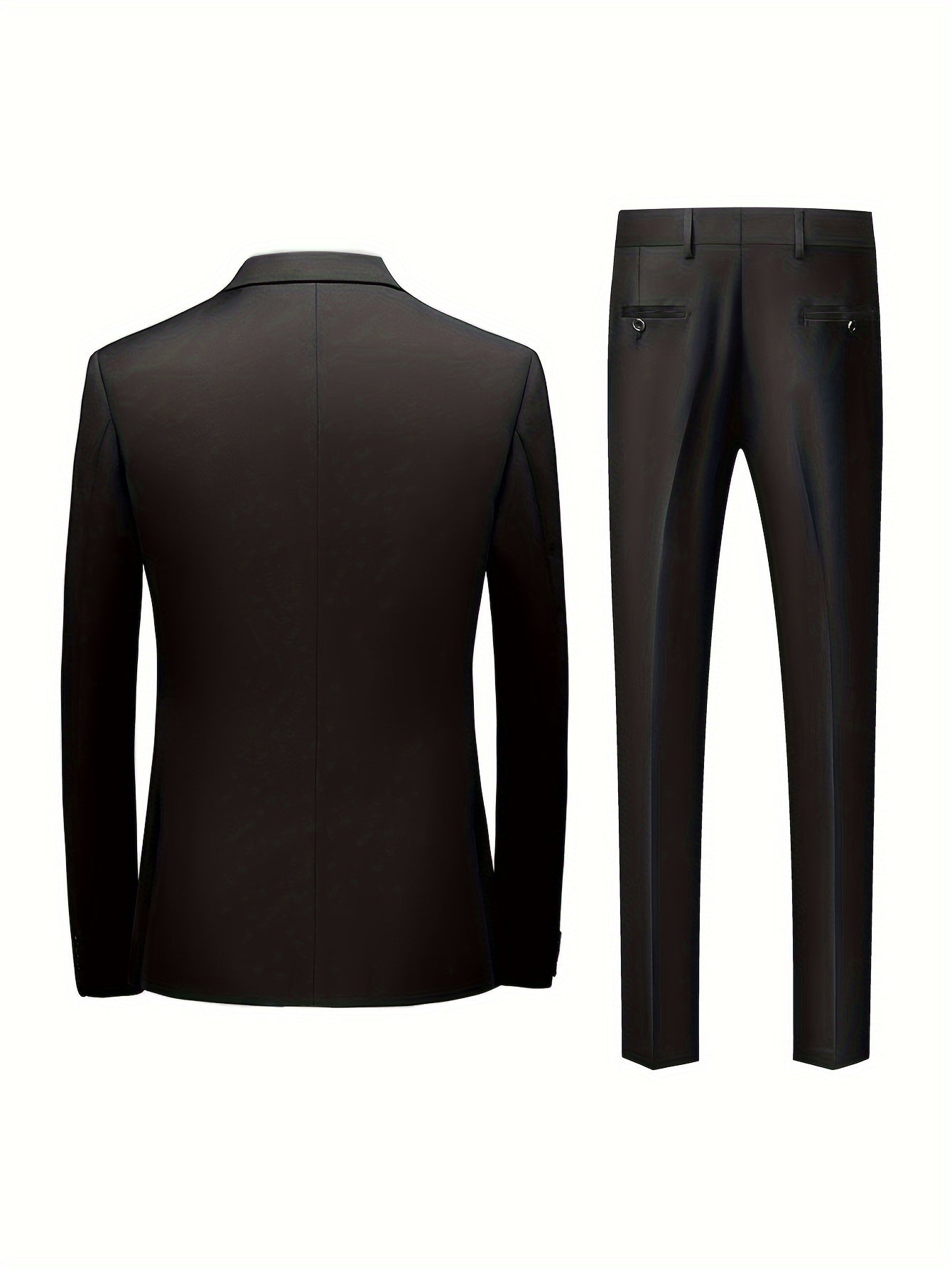 Mens Suit Set Jacket And Trousers Two Piece Formal Wear