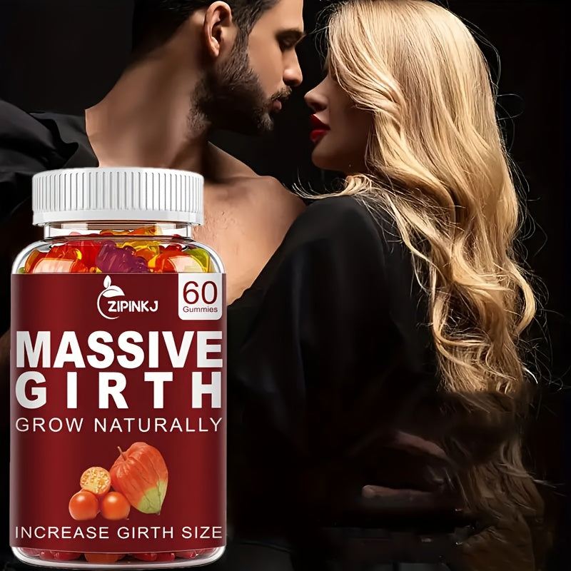 1/2/3 Bottles of Men's Health Gummy Supplement, Help Healthy Vitality Every Day Make Each Other Closer Complex Vitamin Energy Gummies Specially Designed for Men