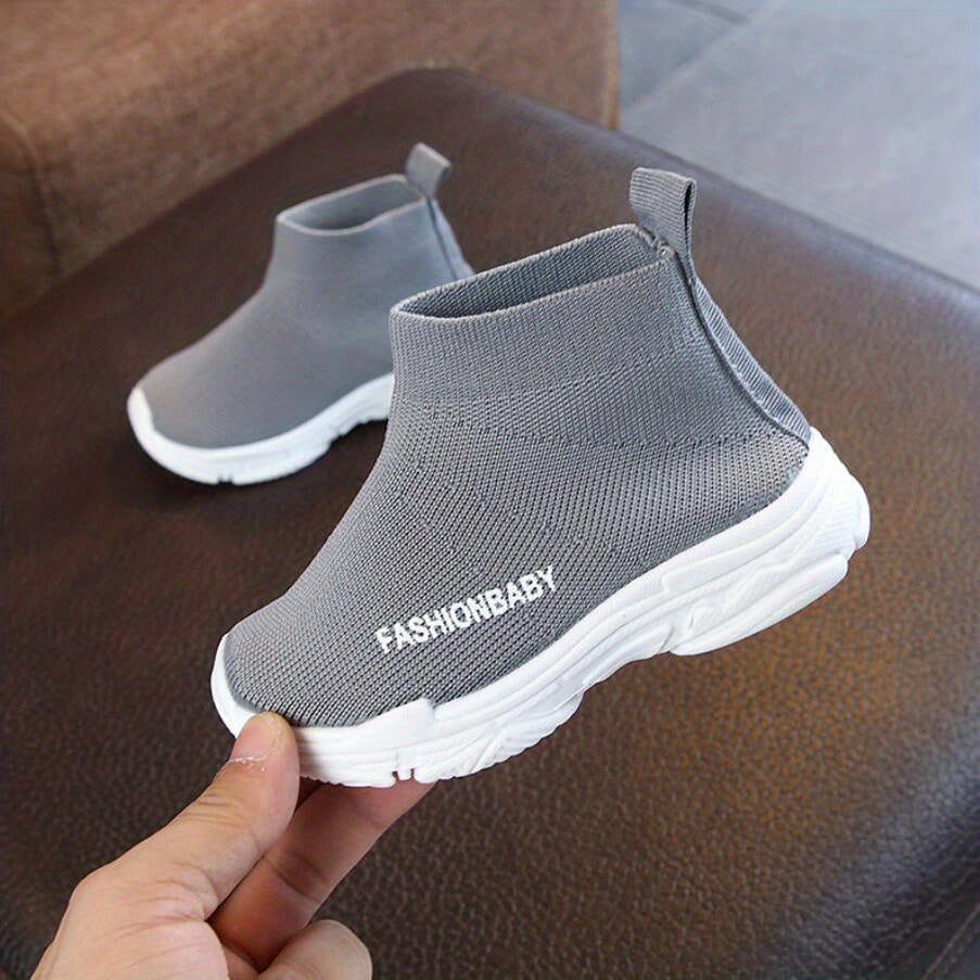 FashionBaby Ankle High Platform Boots For Kids Non Slip Rubber Sole