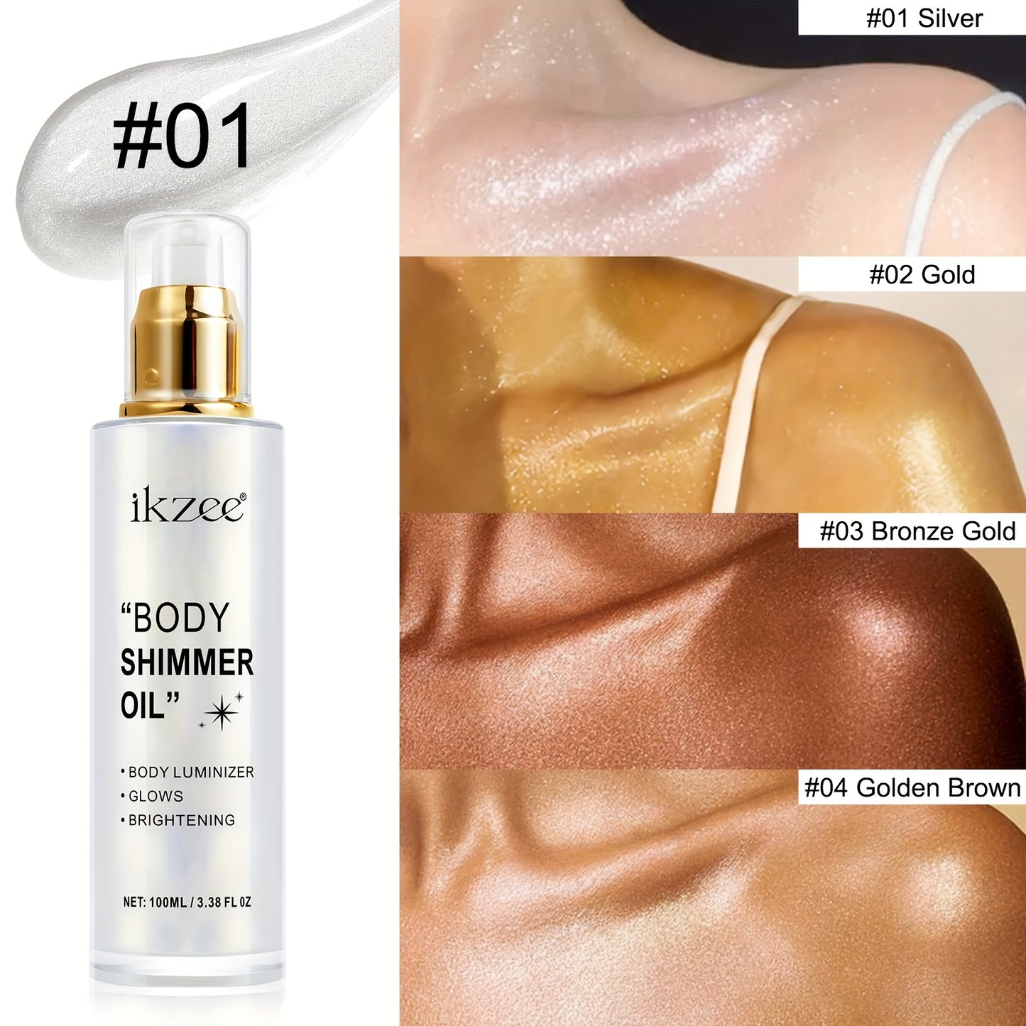 Elbbub Body Glitter Oil Shine For All Skin Tones Radiance