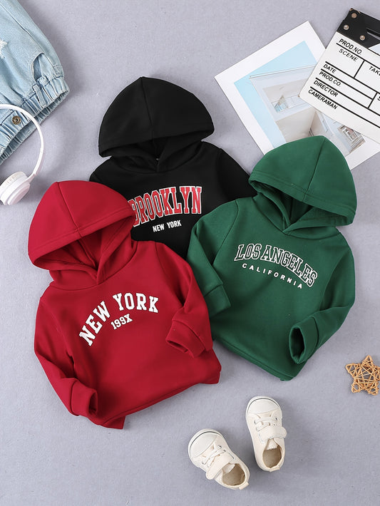 BHCHNTIY 3pc Hooded Sweatshirt Set For Infants Warm Cozy