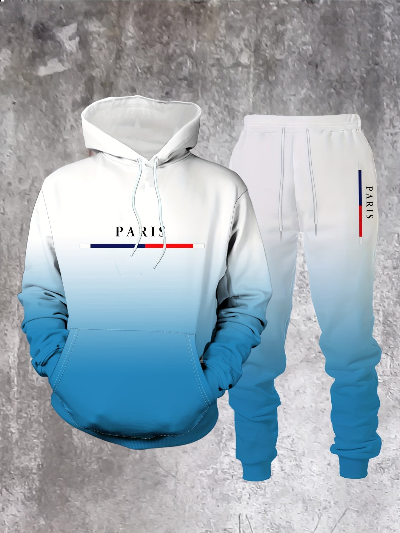 Mens Hooded Streetwear Sweatshirt Set For Weekend Casual