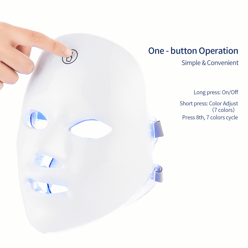 Portable LED Facial Mask Touch Screen Skin Care Device USB