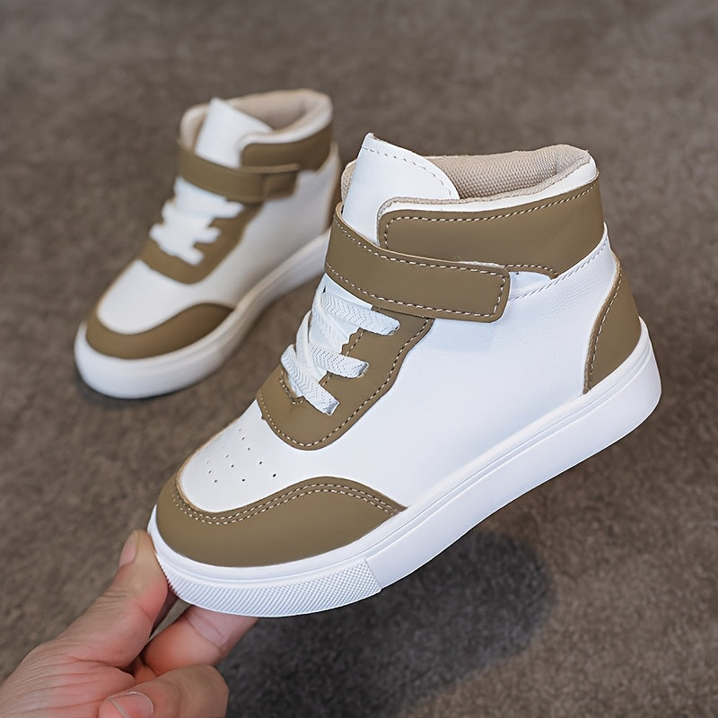 Unisex Spring Autumn Mid Top Sneakers With Non Slip Outsole