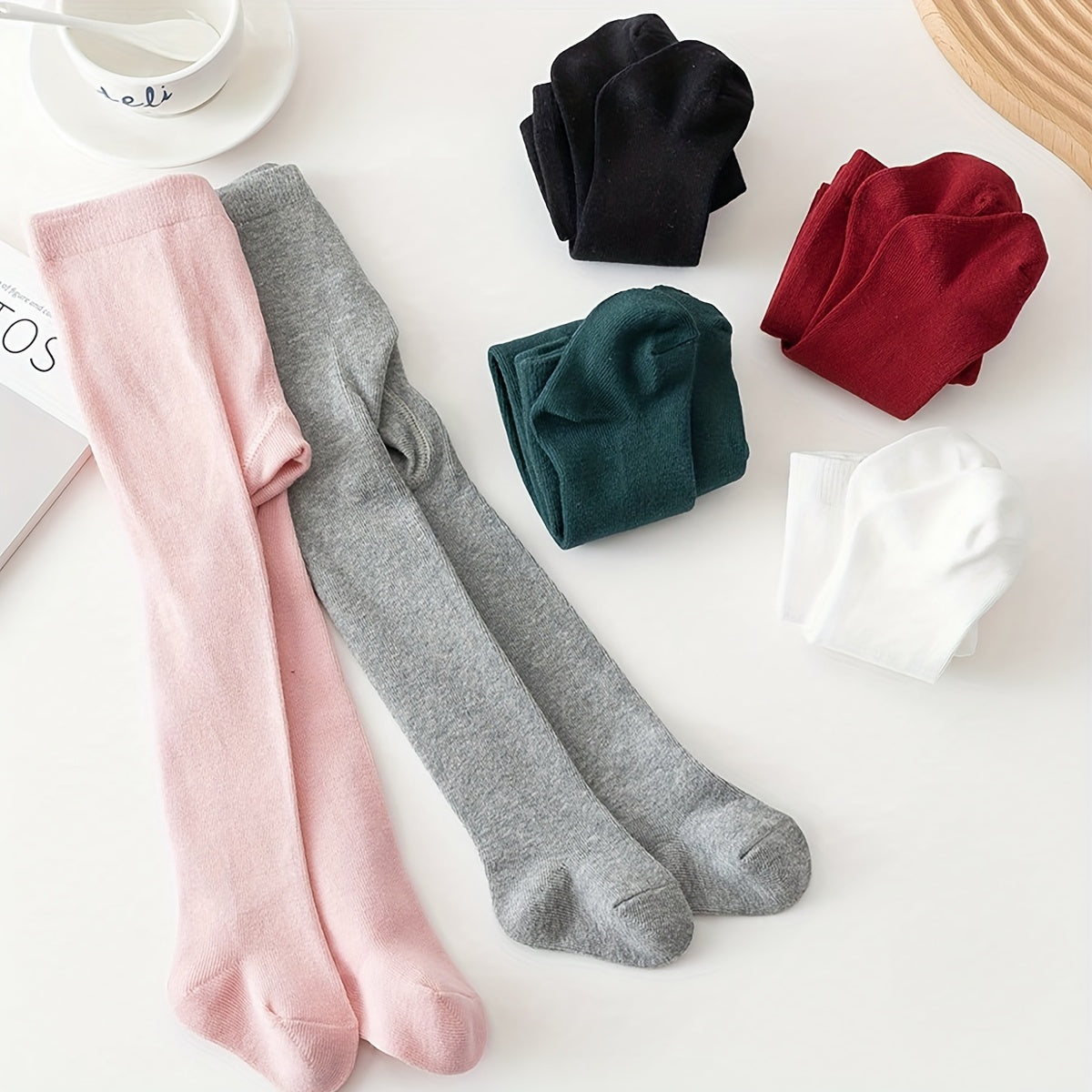 Girls 6 Pack Soft Tights And Leggings All Seasons Versatile