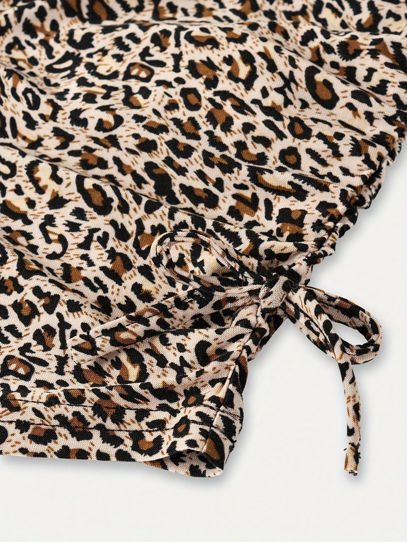 Frenchy Leopard Print Girls Long Sleeve Top And Pants Set