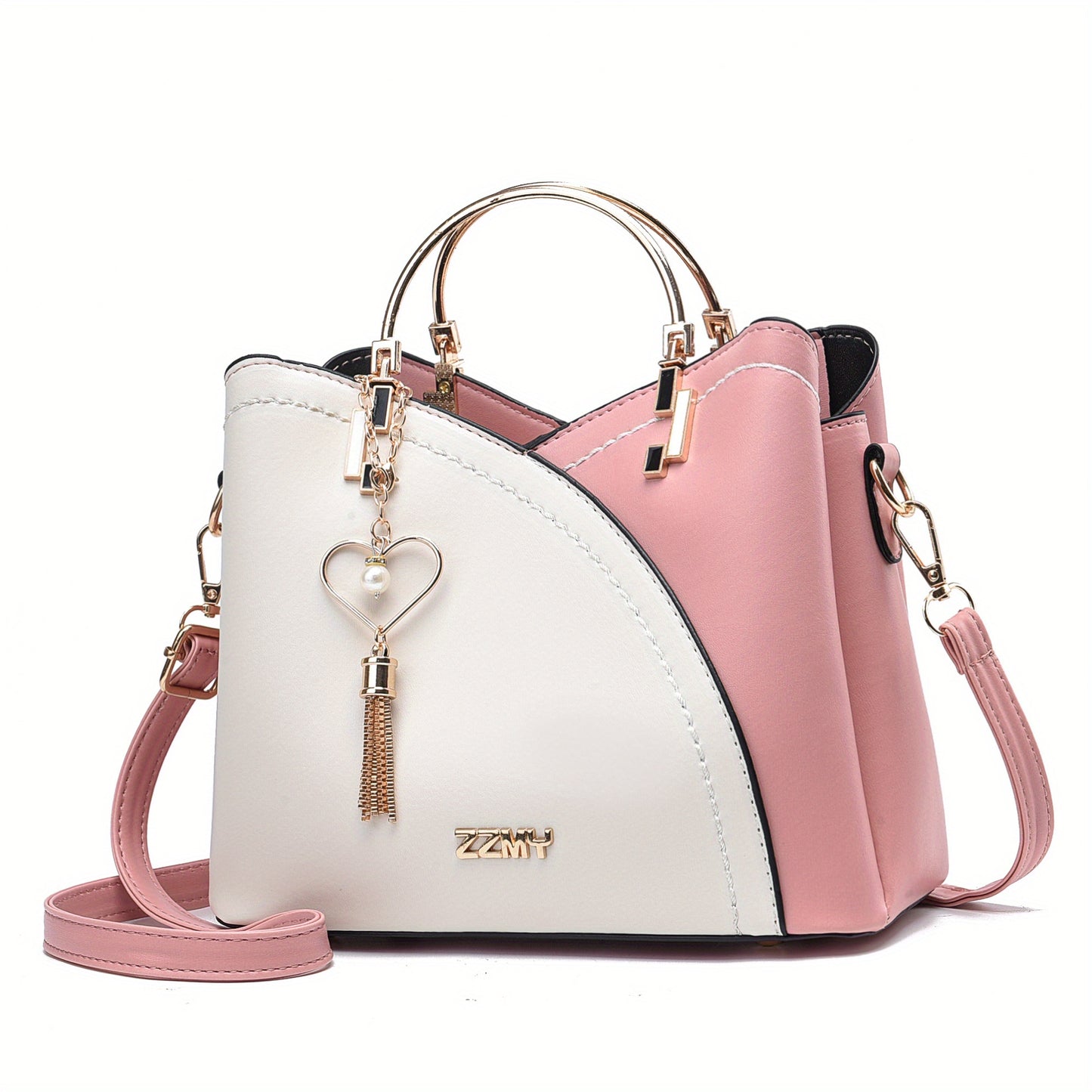2025 New Fashion Color Block Small Size Women's Shoulder Bag Crossbody Handbag