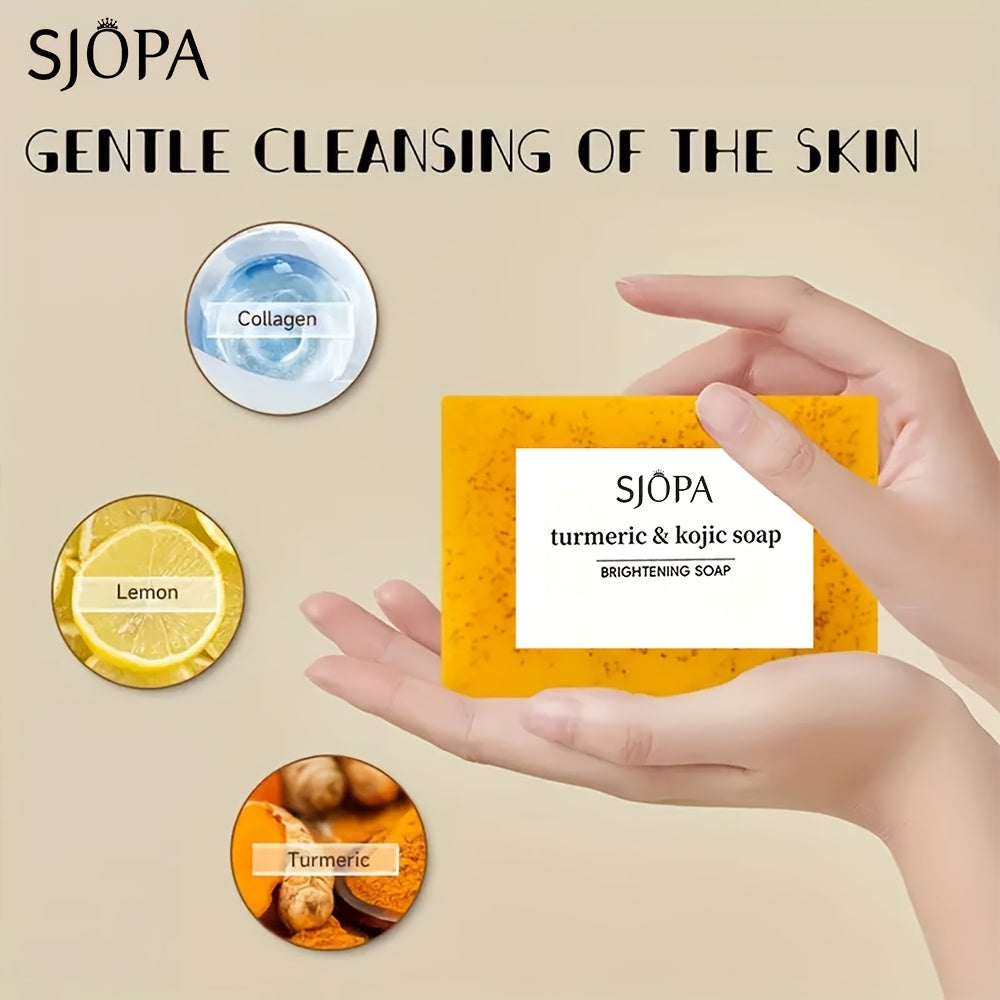 Turmeric Lemon Soap, Citric Acid Soap, Deep Cleansing And Moisturizing Light Beige, Ginger Soap, Bath And Face Wash