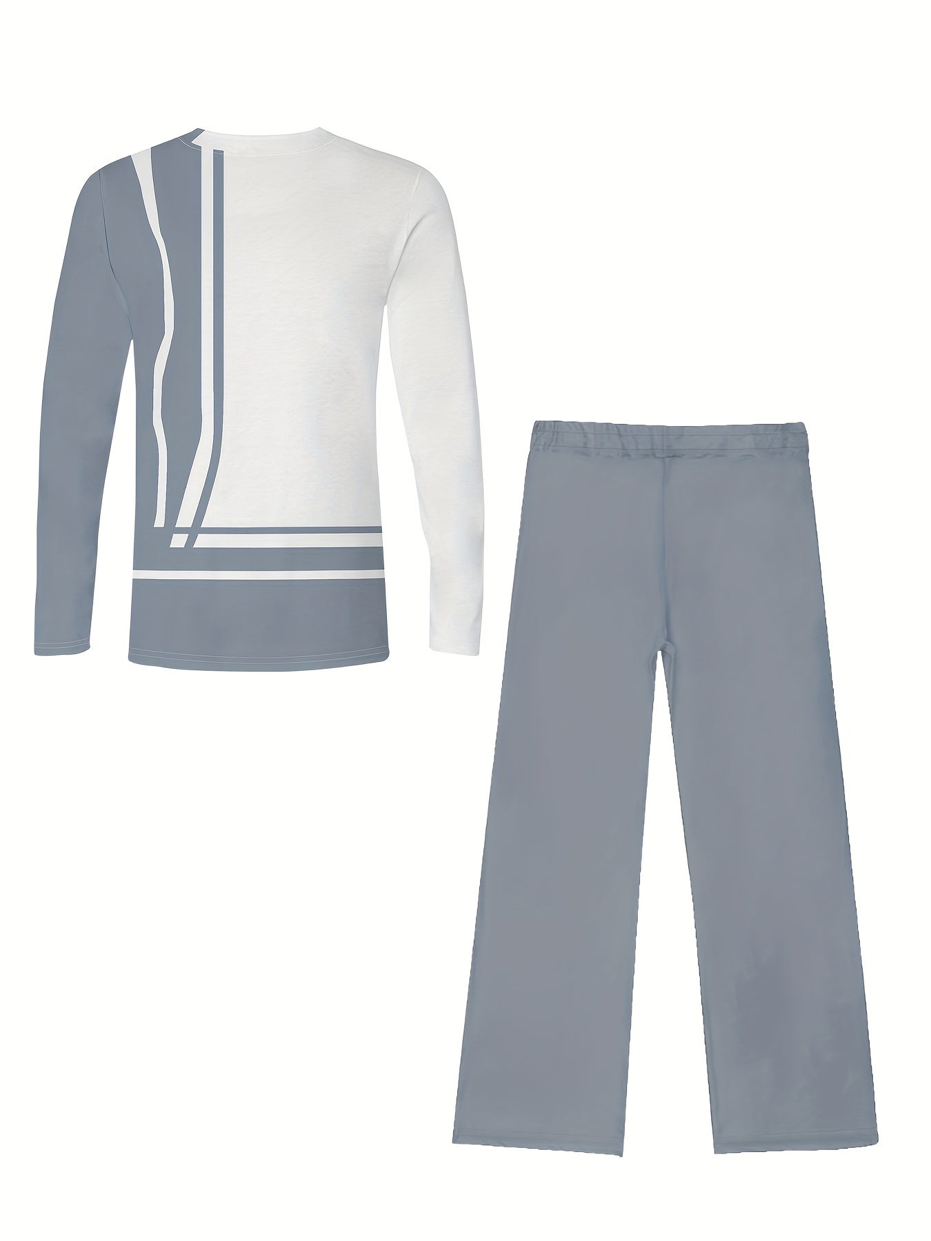 Classic European Mens Long Sleeve Trouser Suit Breathable