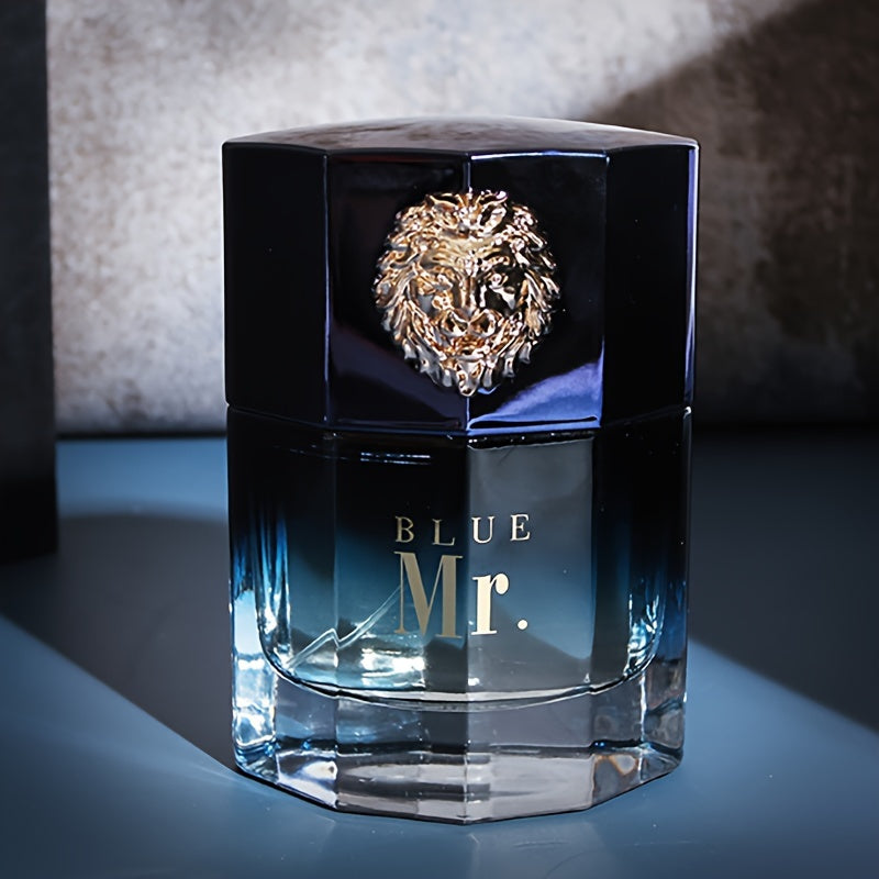100ml Mr. Blue Men'S Perfume Long-Lasting Fragrance Lion Domineering Perfume Sports And Leisure Party Perfume Business Travel Perfume Couple Lover Partner Date Dinner Perfume Satisfying Gift Perfume
