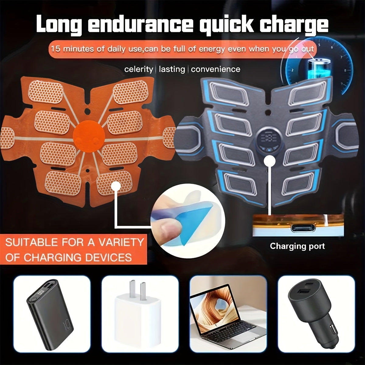 Jumper EMS Fitness Massage Belt Muscle Stimulator Massager