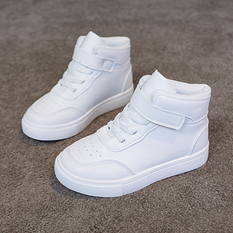 Unisex Spring Autumn Mid Top Sneakers With Non Slip Outsole
