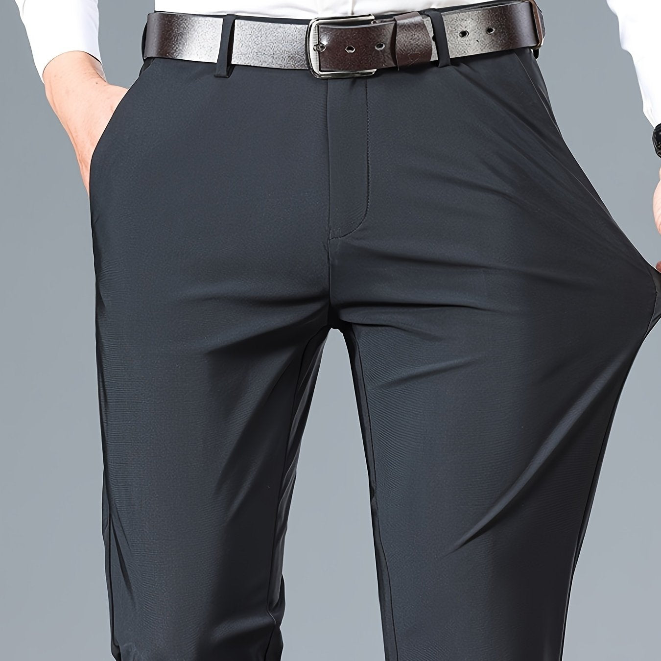 Mens Slim Fit Dress Pants Business Casual Office Trousers