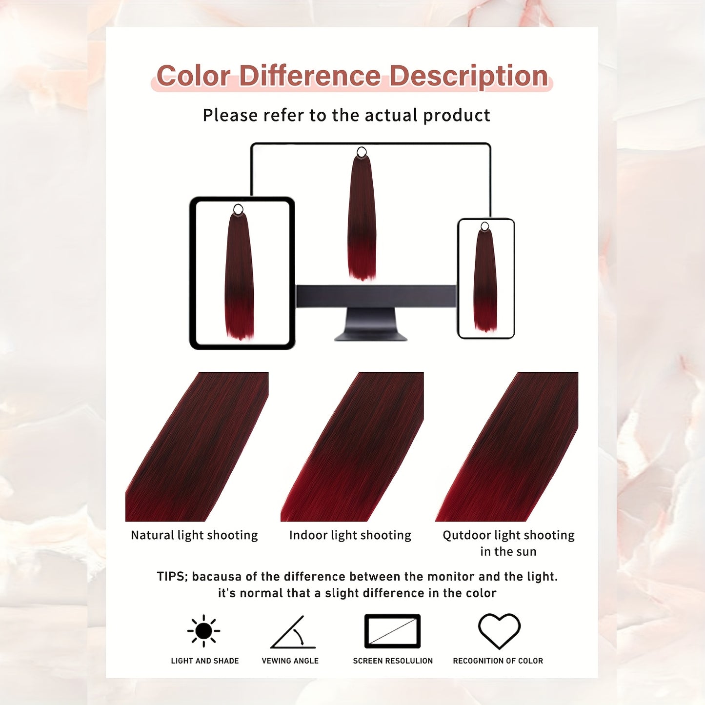 Heat Resistant Synthetic Ponytail Extension With Elastic Band Natural Look