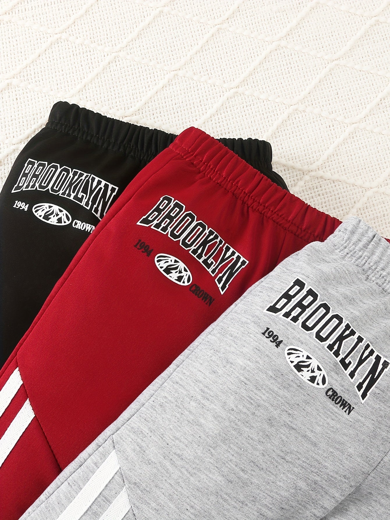 BHCHNTIY Brooklyn Themed Baby Joggers 3 Piece Set Casual