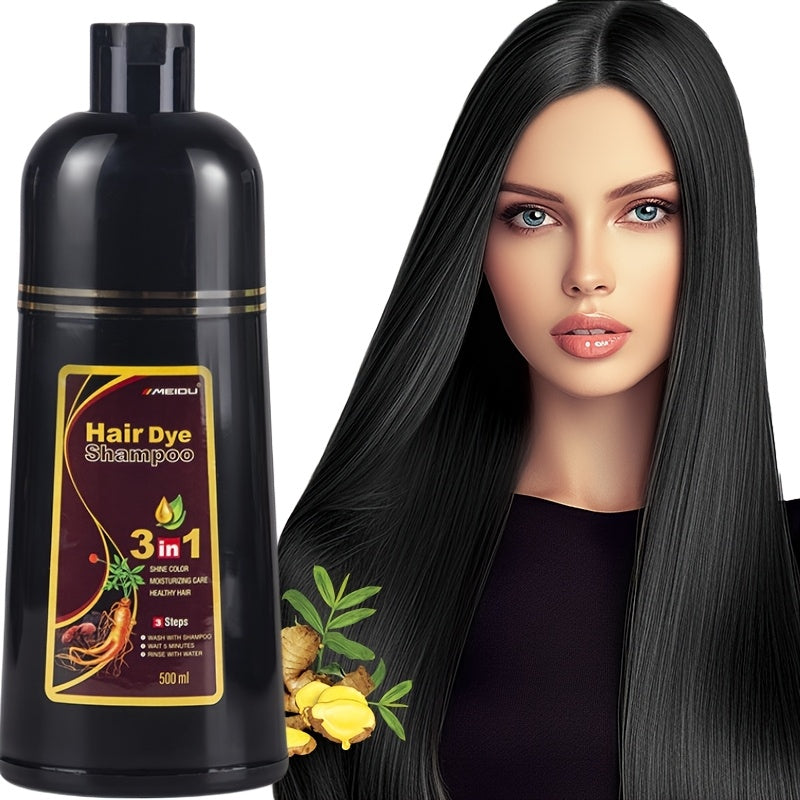 Halloween Hair Dye Care Halloween GiftHair Color Shampoo For Men And Women Instant Easy 3 In 1 Herbal Hair Color Shampoo Ammonia Free Lasts 30 Days - 16.91oz