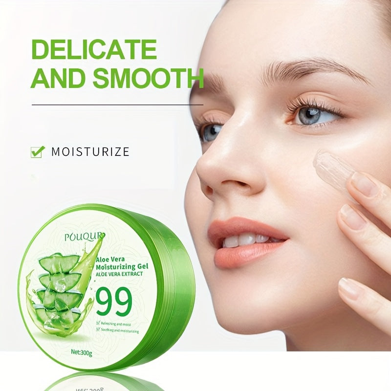 Buy 1 Get 1 Free; Buy 2 Get 2 Free; Aloe Vera Moisturizing Gel 300g, Aloe Vera Moisturizing Gel, Facial Cream For Men And Women, Moisturizing Cream, New And Old Packaging Random Hair