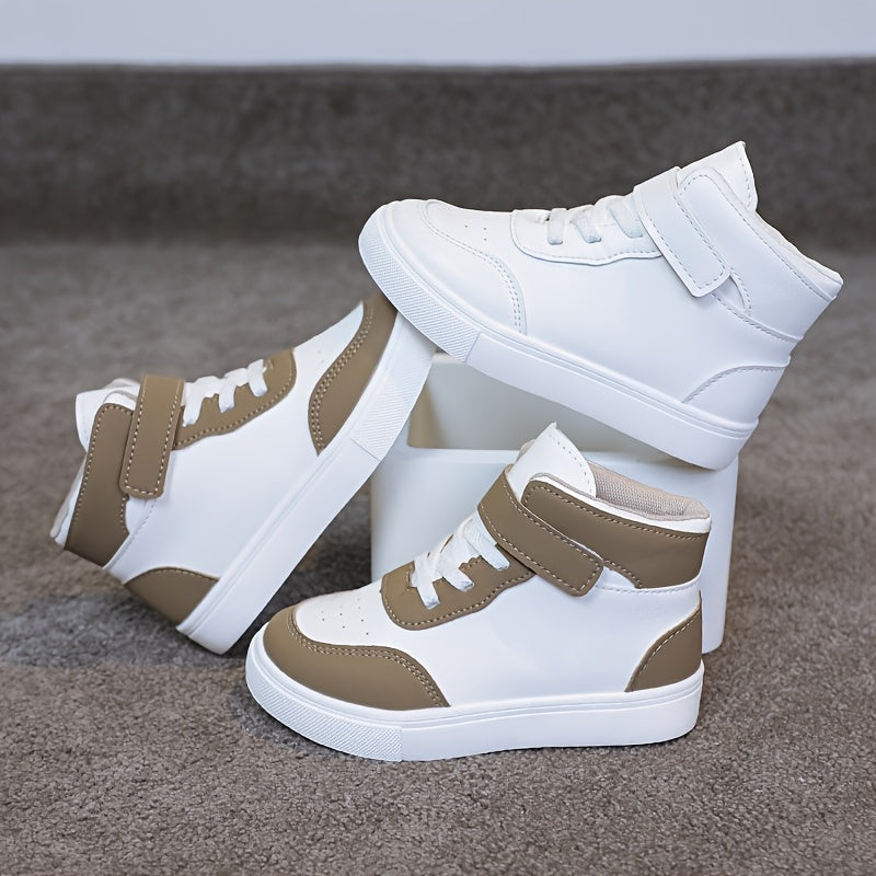 Unisex Spring Autumn Mid Top Sneakers With Non Slip Outsole