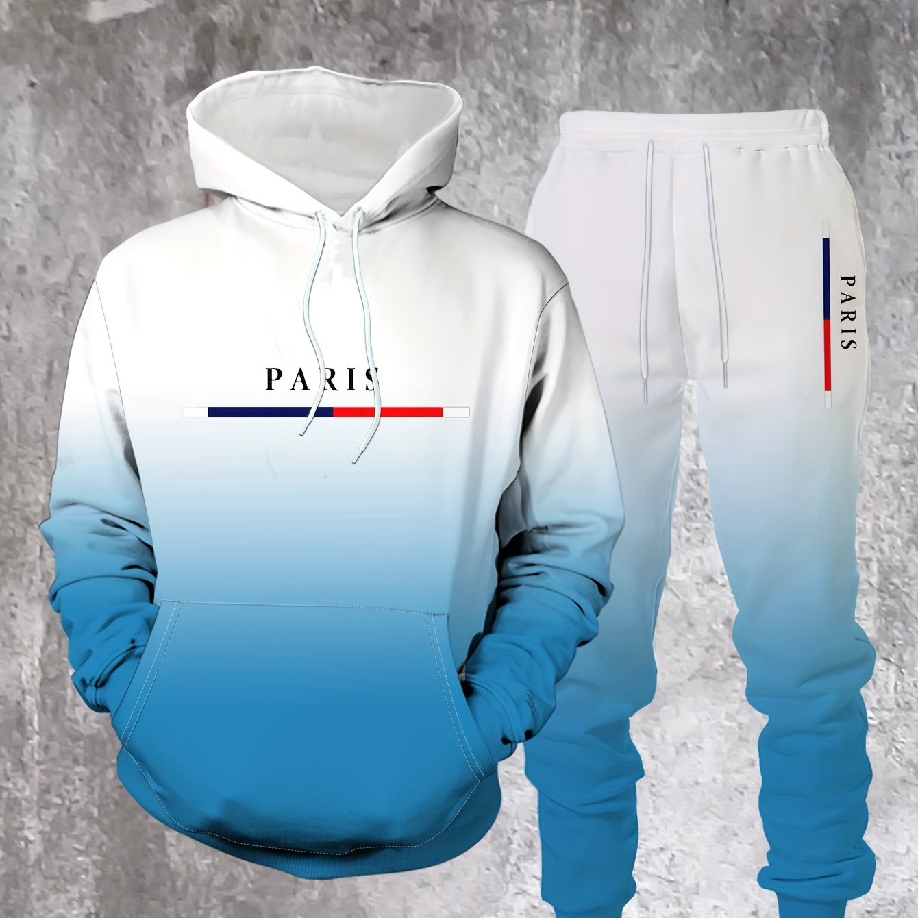 Mens Hooded Streetwear Sweatshirt Set For Weekend Casual