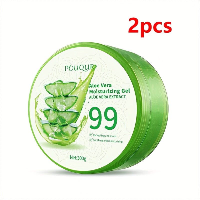 Buy 1 Get 1 Free; Buy 2 Get 2 Free; Aloe Vera Moisturizing Gel 300g, Aloe Vera Moisturizing Gel, Facial Cream For Men And Women, Moisturizing Cream, New And Old Packaging Random Hair