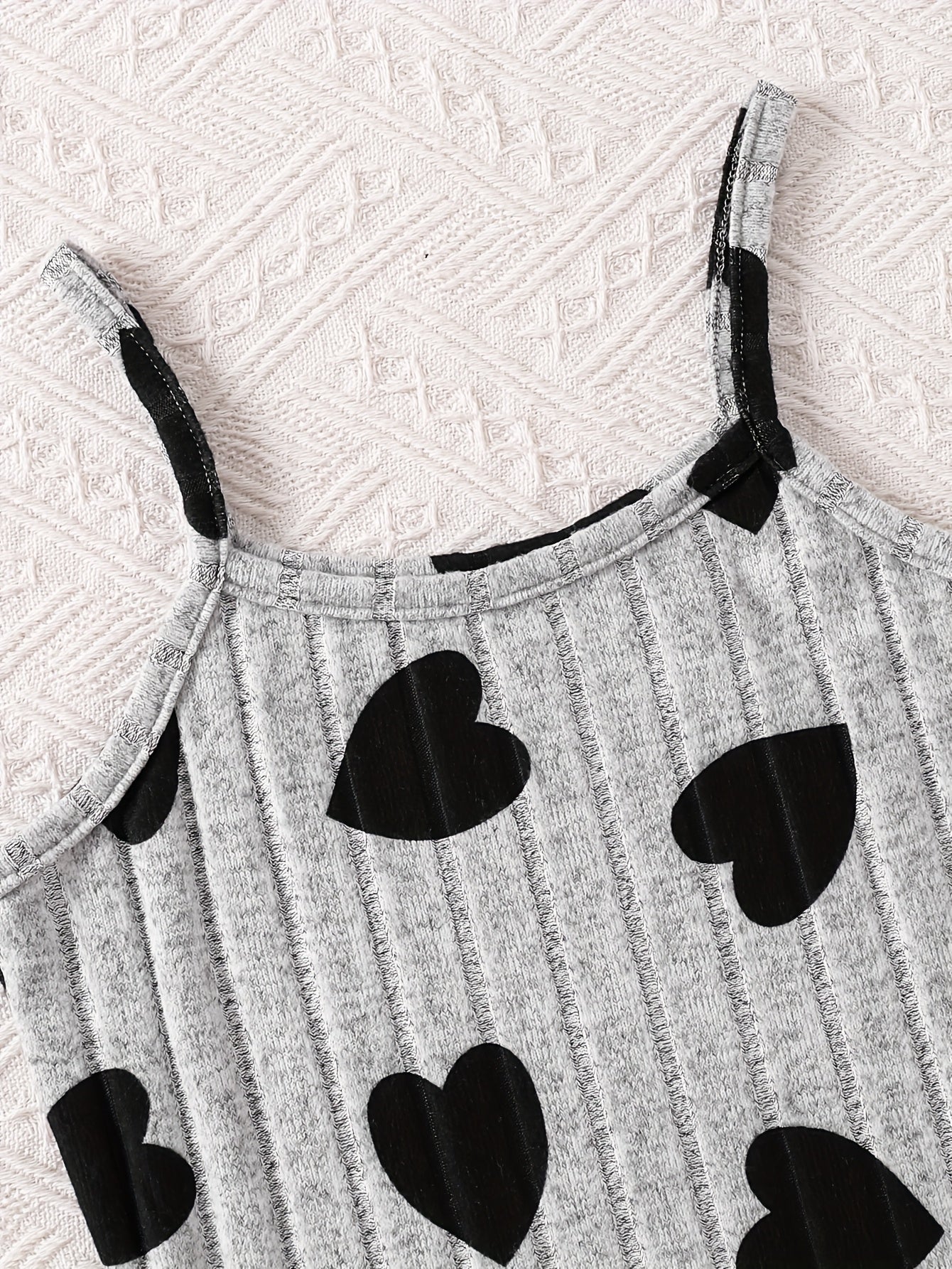 Girls Autumn Winter Heart Print High Neck Top Layered Dress