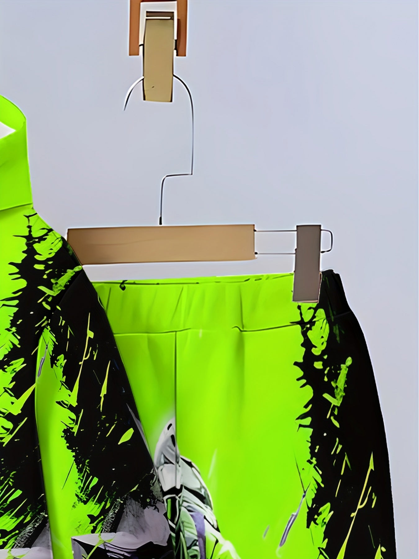 Boys 3D Printed Hooded Sweatshirt Set Spring Autumn Outdoor Wear
