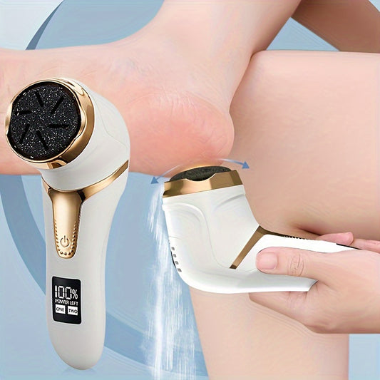 GERTZY Electric Foot Callus Remover Kit - Rechargeable, Portable Pedicure Tool for Professional Foot Care, IPX6, Ideal for Dry, Hard, Cracked Skin, Perfect Father'S Day Gift, Professional Foot Care|Modern Foot Care|IPX6, Foot