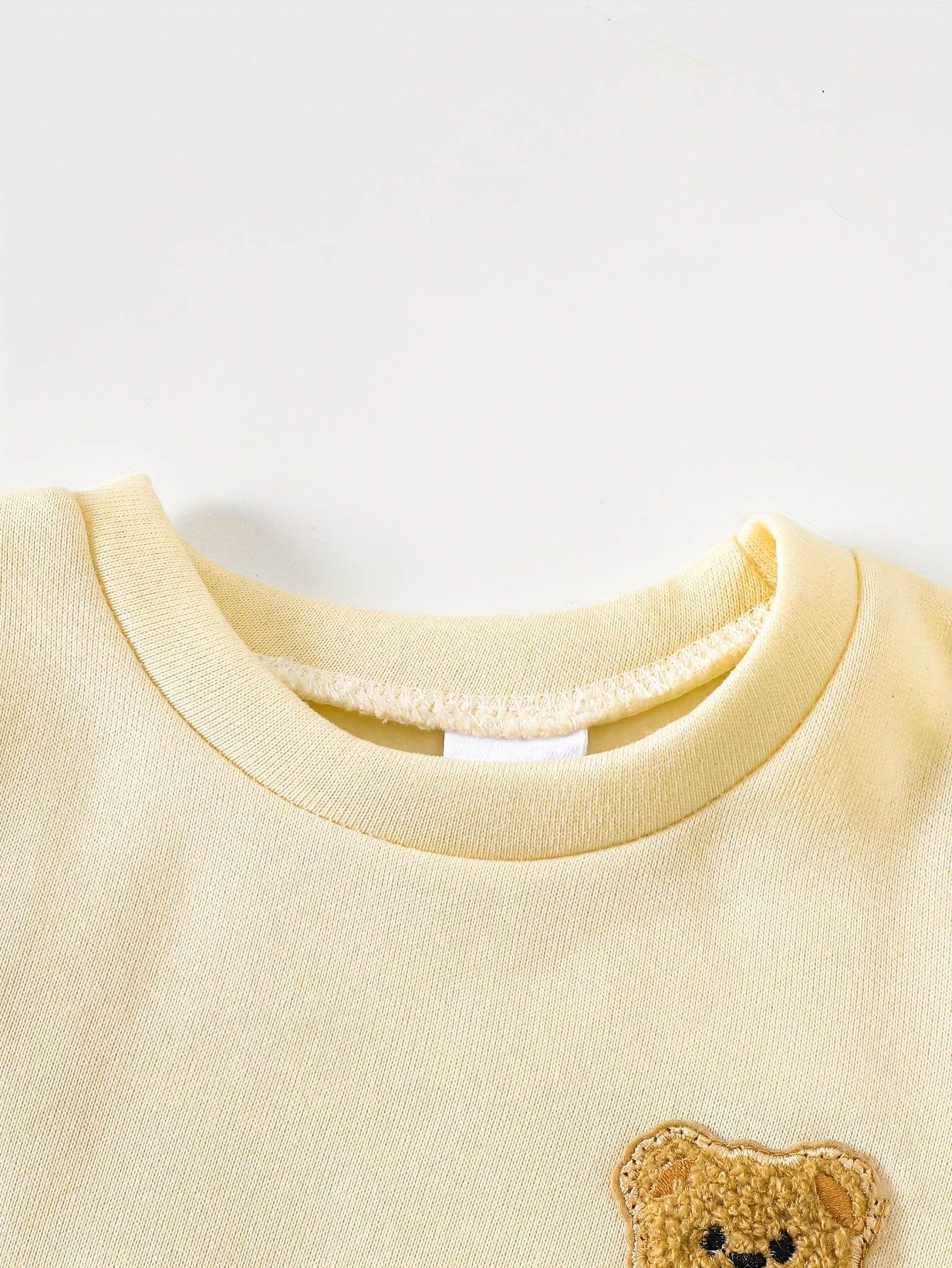 Baby Boy Fleece Hoodies With Bear Patch For Autumn Winter