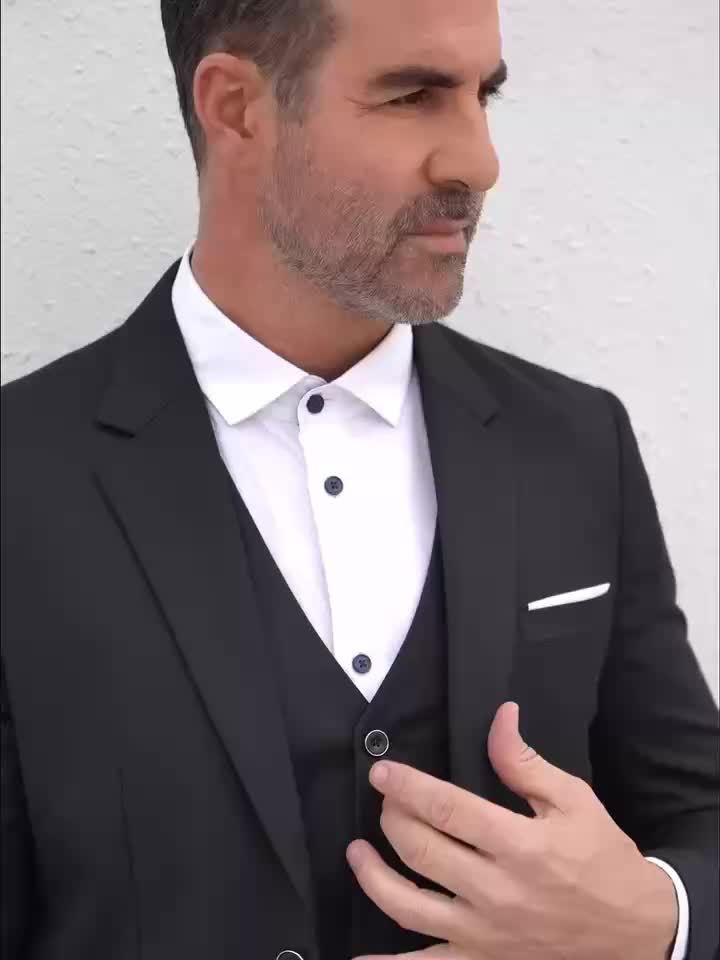 Mens Suit Set Jacket And Trousers Two Piece Formal Wear