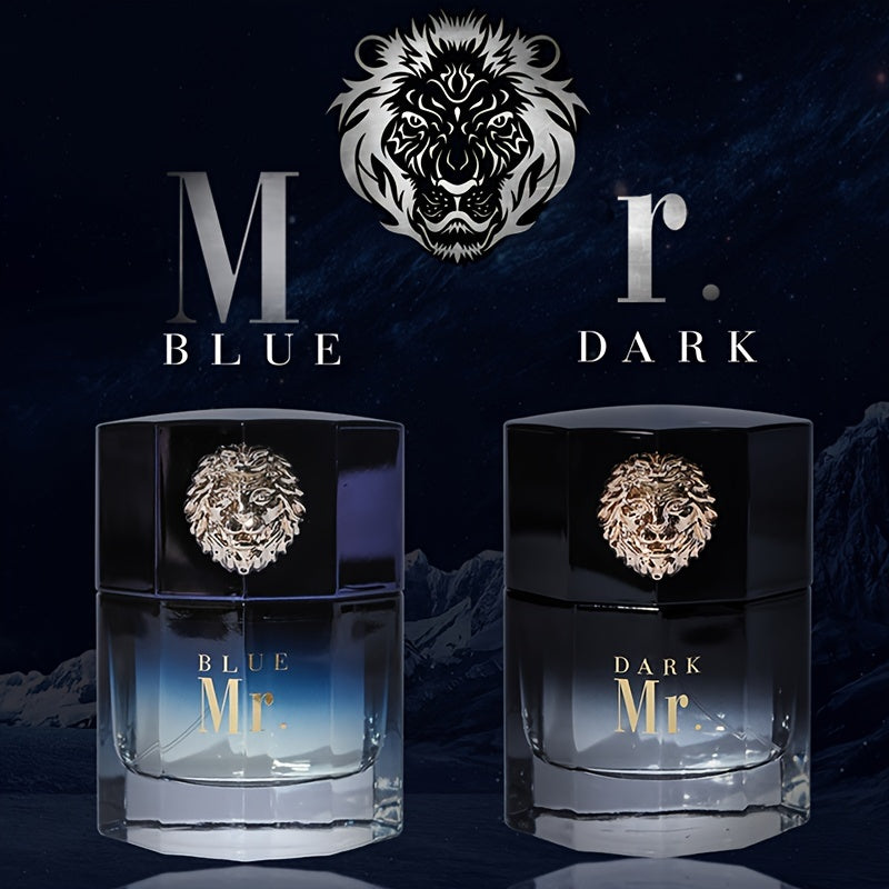 100ml Mr. Blue Men'S Perfume Long-Lasting Fragrance Lion Domineering Perfume Sports And Leisure Party Perfume Business Travel Perfume Couple Lover Partner Date Dinner Perfume Satisfying Gift Perfume