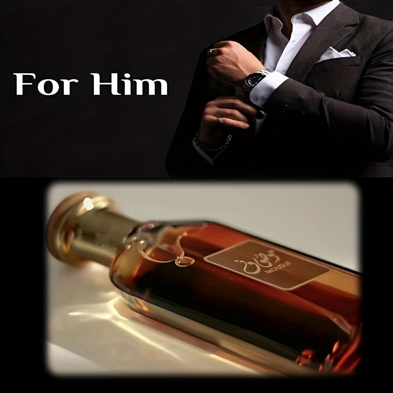 Arabian Musk Perfume, Classic Wooden Scent, Long-Lasting Intense Fragrance, Alcohol-Based, Eau de Parfum, Men'S Fragrance, Travel-Friendly, Christmas Gift Idea
