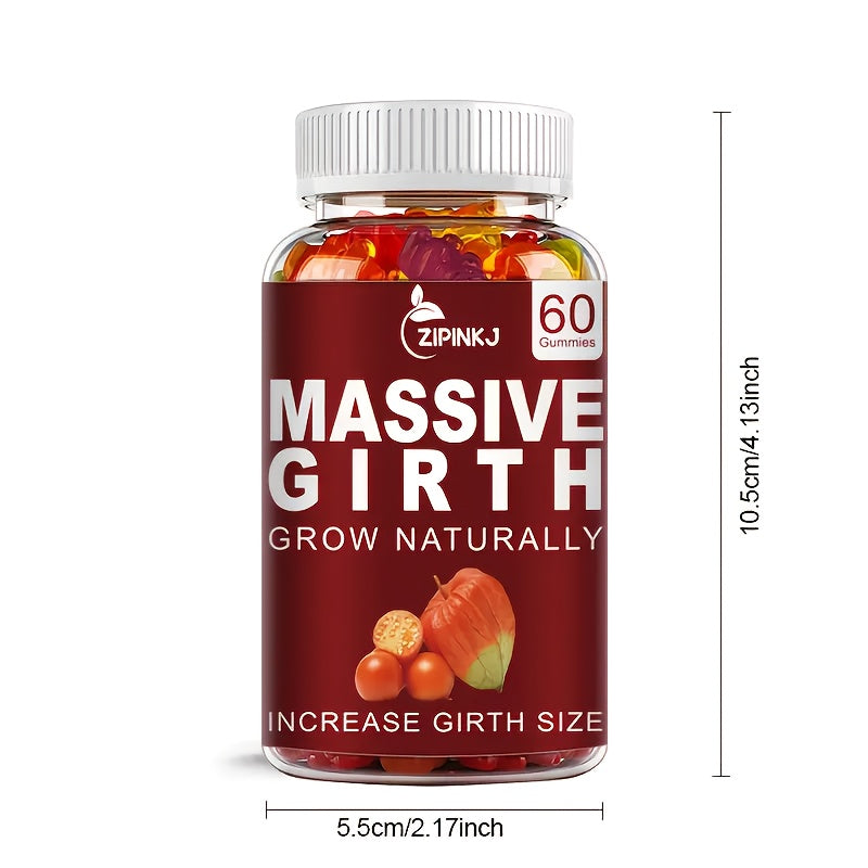 1/2/3 Bottles of Men's Health Gummy Supplement, Help Healthy Vitality Every Day Make Each Other Closer Complex Vitamin Energy Gummies Specially Designed for Men