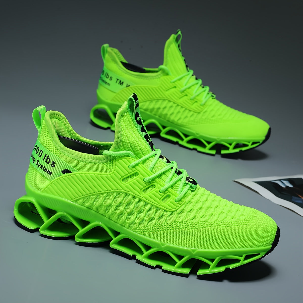 Mens Casual Lace Up Running Shoes Lightweight Breathable