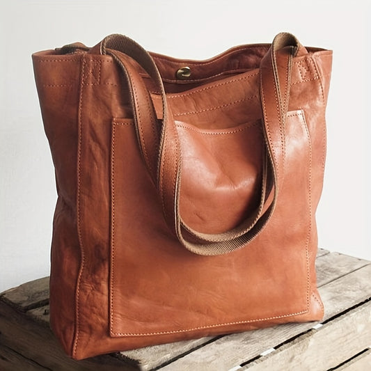Large Capacity Women'S Soft, Single Shoulder, Vintage Suede, PU, Deep Pink, Dark Brown, Light Brown, Red, Yellow, with Magnet Closure, Hand Wash Or Professional Dry Clean, for Shopping