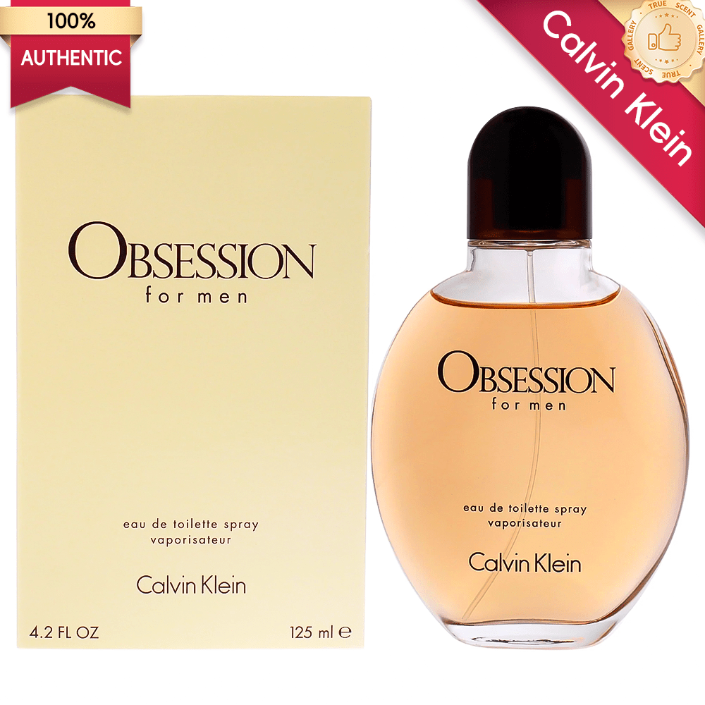 Calvin Klein OBSESSION for Men, 4.2 oz Eau de Toilette Spray,CK, Long-Lasting Fragrance, Sexy & Masculine Scent, Gift Ready