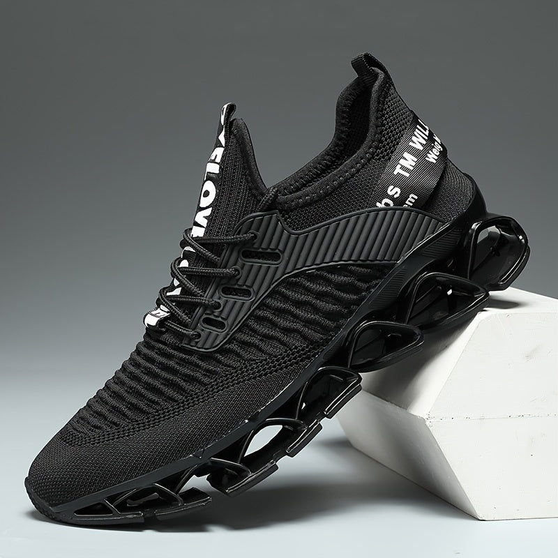 Mens Casual Lace Up Running Shoes Lightweight Breathable