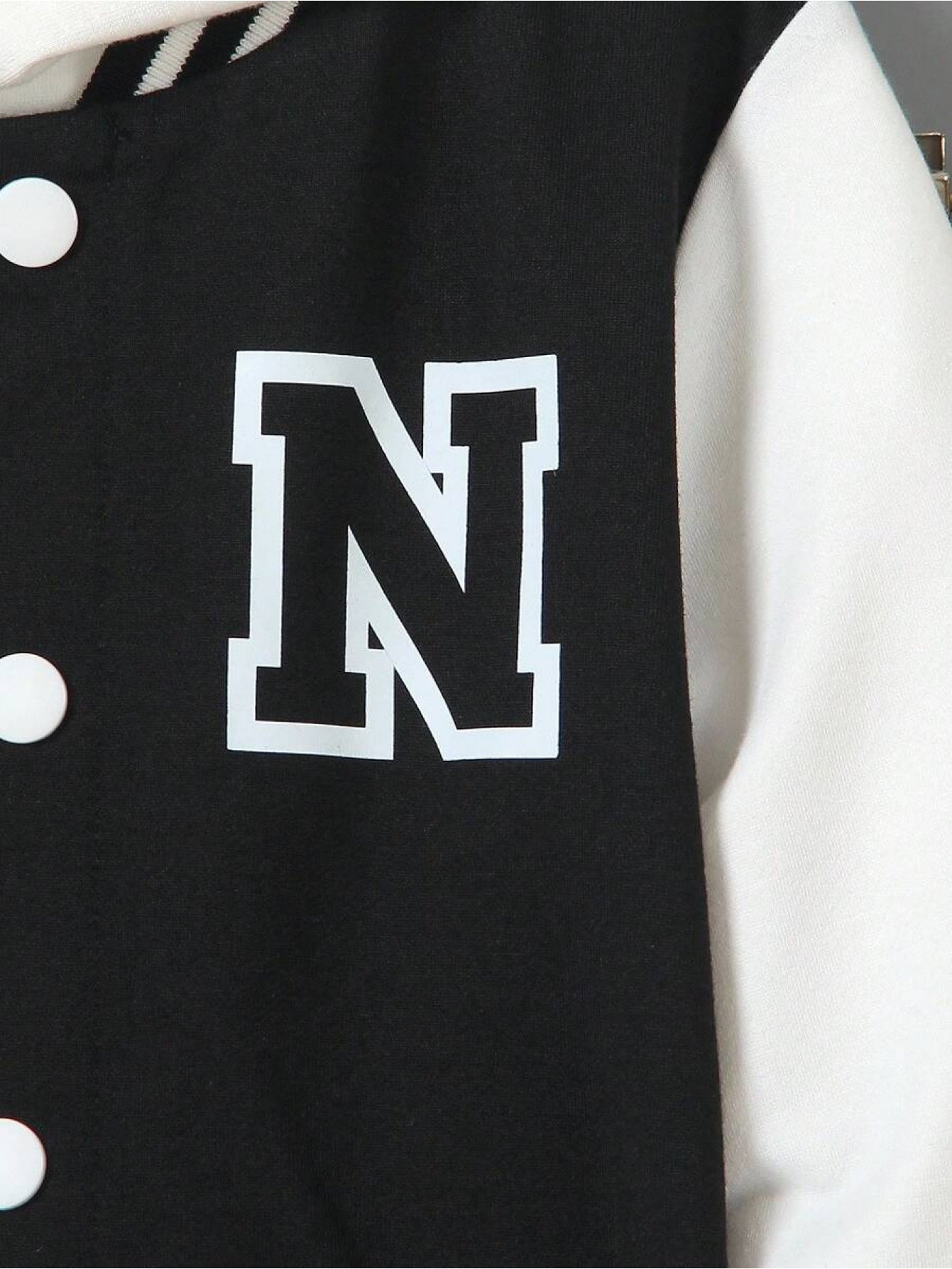Boys Knit Sweater And Sweatpants Set With Letter N Print