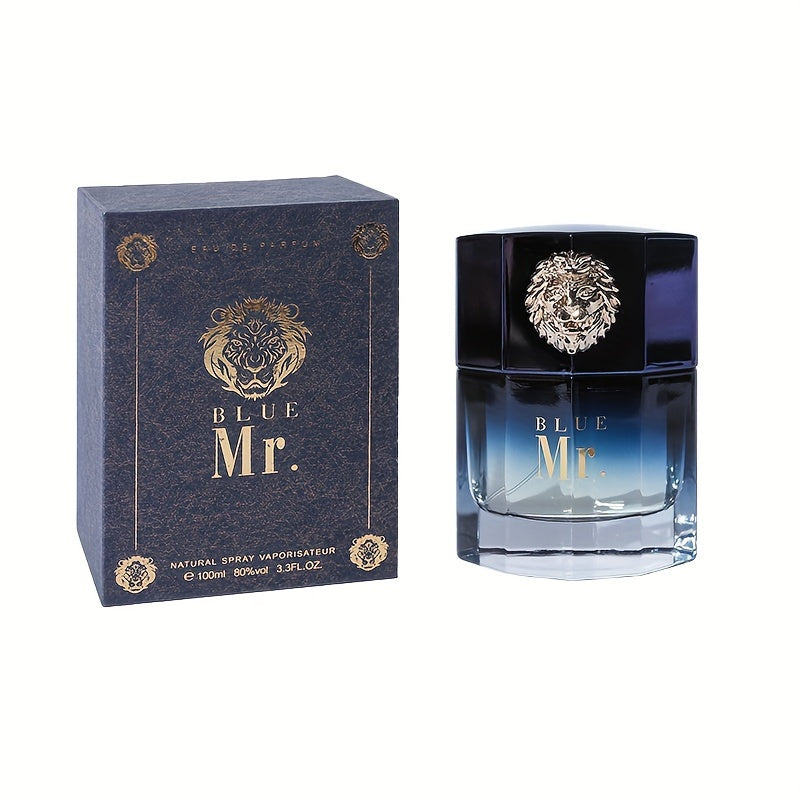 100ml Mr. Blue Men'S Perfume Long-Lasting Fragrance Lion Domineering Perfume Sports And Leisure Party Perfume Business Travel Perfume Couple Lover Partner Date Dinner Perfume Satisfying Gift Perfume