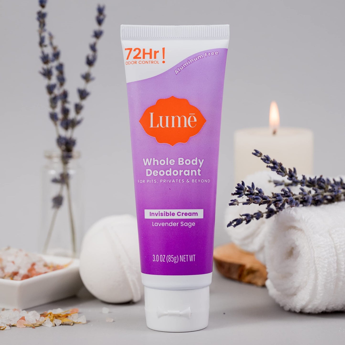 Lume Whole Body Deodorant Invisible Cream Odor Control