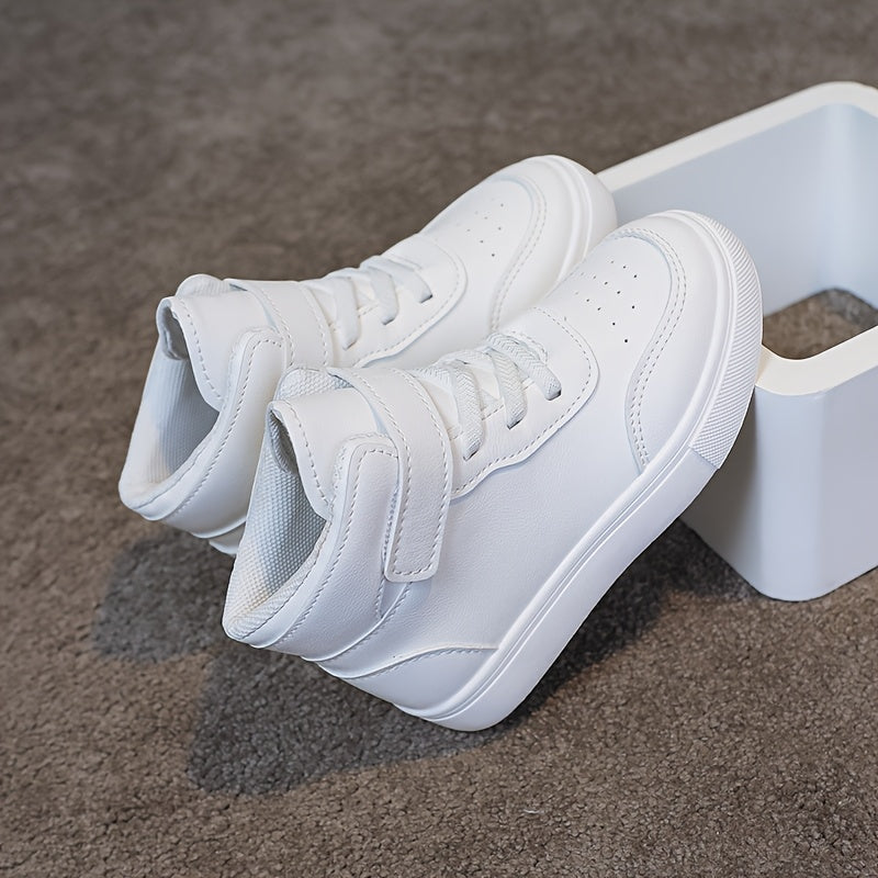 Unisex Spring Autumn Mid Top Sneakers With Non Slip Outsole