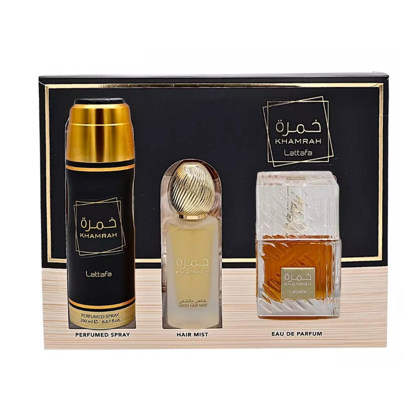 Lattafa Khamrah Eau de Parfum Spray Unisex 3.4 Oz Aromatic Sweet Spicy Scent