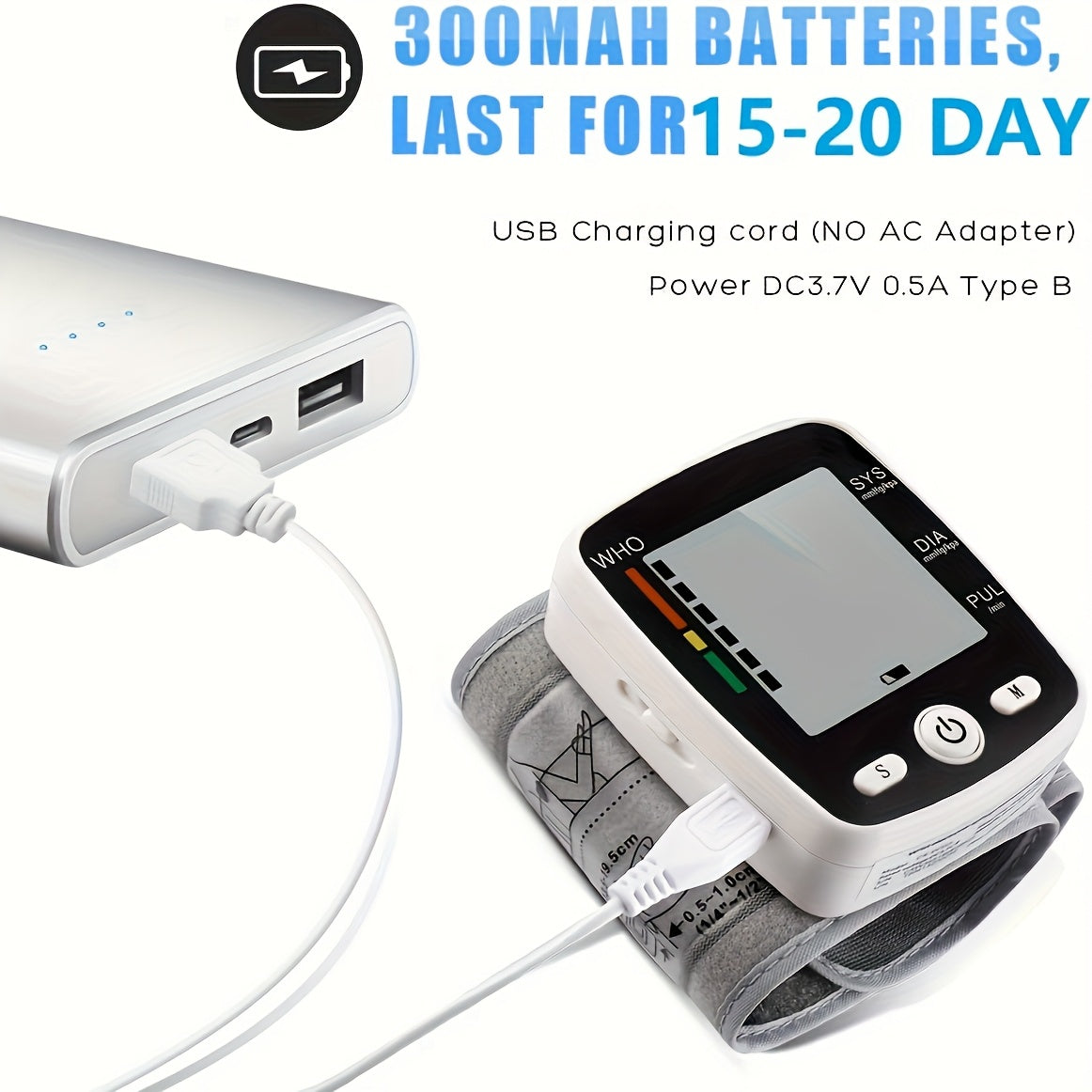 CHANG KUN Wrist Blood Pressure Monitor Digital With 2x99