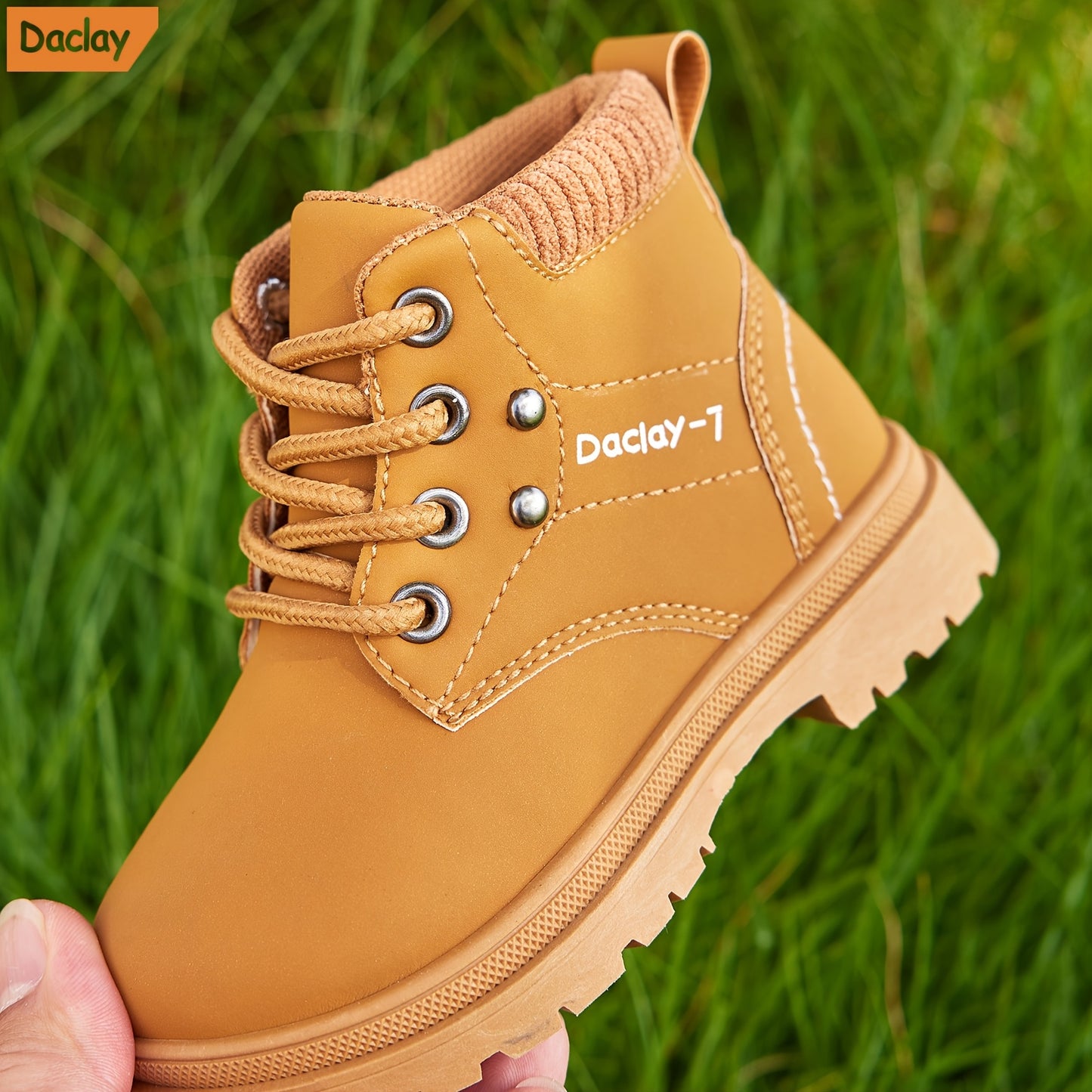 Youngsters' High-Top Footwear for Nature Walks - Secure Grip in Pink & Yellow - Comfortable and Sturdy for Youngsters, Suitable for All Seasons