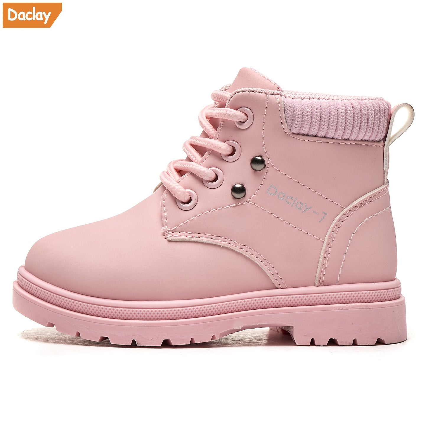 Youngsters' High-Top Footwear for Nature Walks - Secure Grip in Pink & Yellow - Comfortable and Sturdy for Youngsters, Suitable for All Seasons