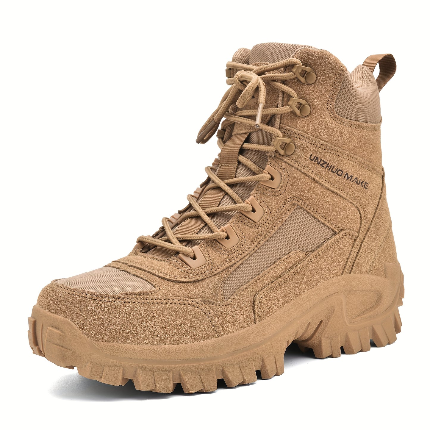 UNZHUO MAKE Men Hiking Boots High Top Non Slip Trekking